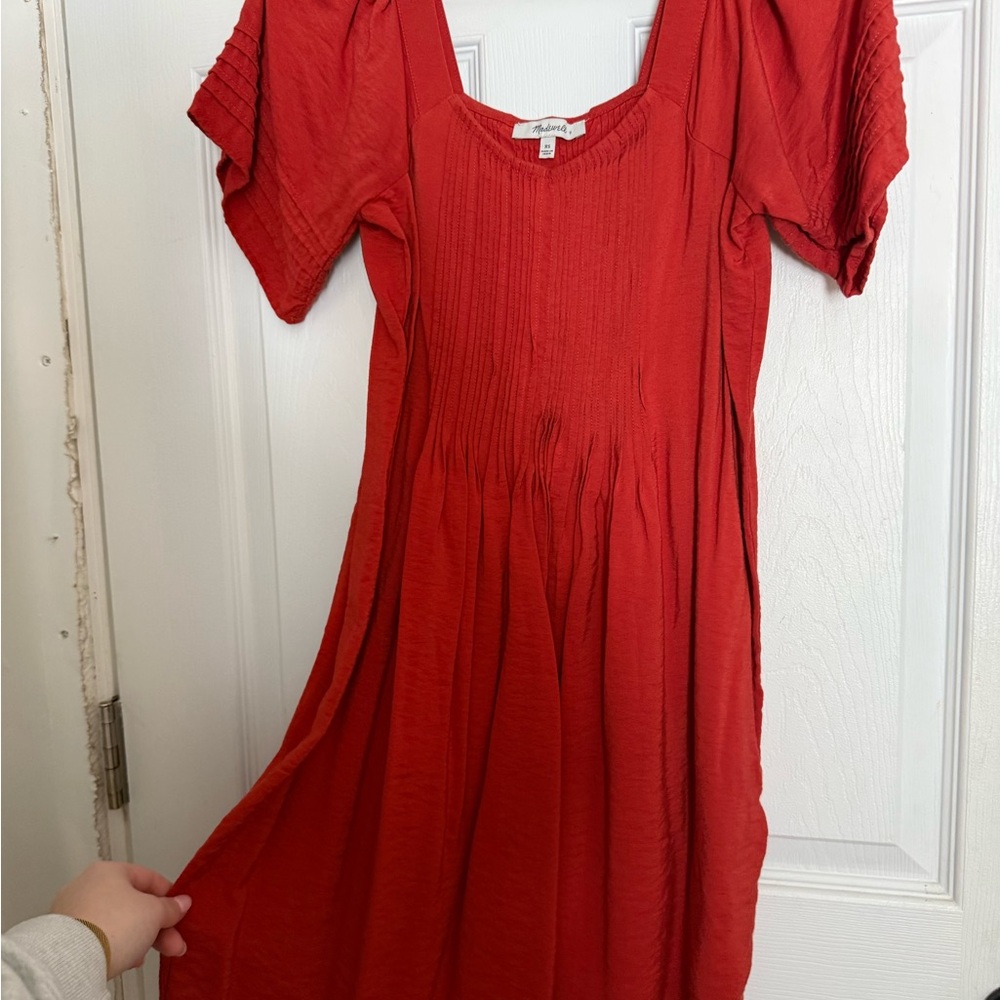 Madewell Red Midi Dress
